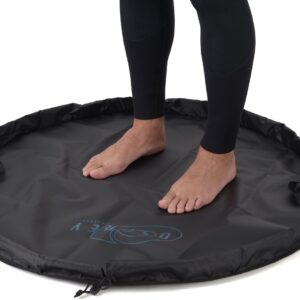 Osprey Wetsuit Changing Mat Zwart - Waterdichte Omkleedmat & Tas in Eén - 90x90 cm