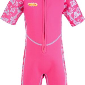 Peuter Wetsuit - Kort Duikpak - Watersport Bescherming - SPF 50+ Zonbescherming - 3/2 mm Dikte - Roze