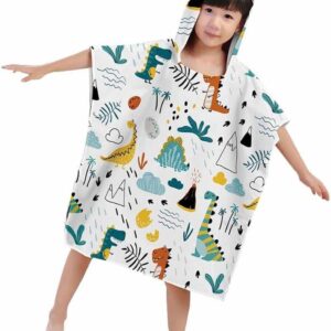 Poncho Handdoek Kinderen - Surf Poncho Badjas - Omkleden Strand - Met Capuchon - 75x110cm - Cartoon