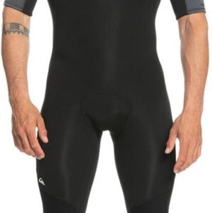Quiksilver Everyday Sessions 2/2 Mm Korte Mouwen Neopreen Pak Rits Op De Borst Zwart S Man