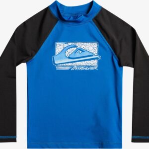 Quiksilver - UV Rashguard voor jongens - Next Gen Lange mouw - UPF50 - Snorkel Blue - Blauw - maat 5 107-113cm