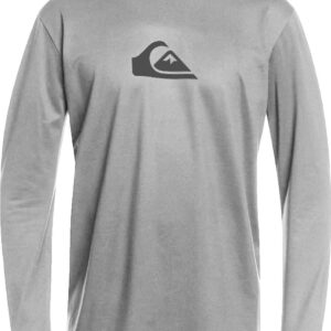 Quiksilver - UV Surf T-shirt voor jongens - Solid Streak Lange mouw - UPF50 - Gray Violet - Grijs - maat 164-170cm