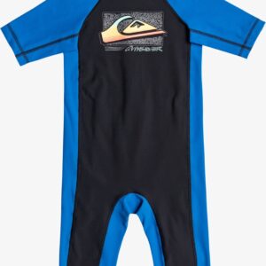 Quiksilver - UV Zwempak voor jongens - Thermo Spring Korte mouw - UPF50 - Jet Black - Zwart - maat 6 113-119cm