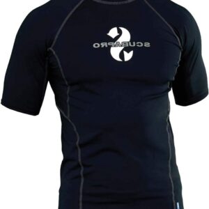 Rashguard met Korte Mouwen - UV Shirt Zwemshirt - Watersport Bescherming - Getest UPF 80 - Maat S - Zwart