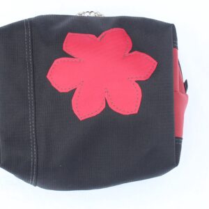 Recycle accessoires tasje | Procean | Rode bloem