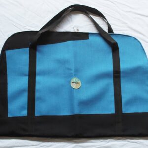 Recycle droogpak tas | Procean | Zwart - blauw met blauwe details