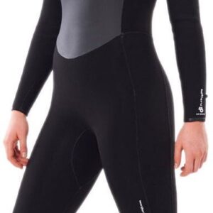 Rip Curl Dames Flashbomb 5/3mm Borst Ritssluiting Wetsuit - Bla