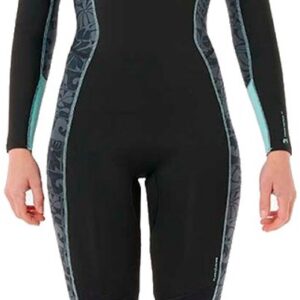 Rip Curl Dawn Patrol 4/3 Mm Dames Neopreen Wetsuit Met Lange Mouwen En Rugrits Zwart 12 Vrouw