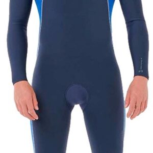 Rip Curl Dawn Patrol 4/3 Mm Lange Mouwen Neopreen Wetsuit Met Borst Rits Blauw S Man