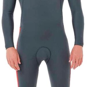 Rip Curl Dawn Patrol Pro 3/2 Mm Lange Mouwen Neopreen Wetsuit Met Borst Rits Grijs XL Man