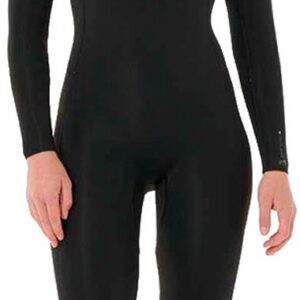 Rip Curl Dawn Patrol Pro 4/3 Mm Dames Wetsuit Van Neopreen Met Lange Mouwen En Rits Op De Borst Zwart 10 Vrouw