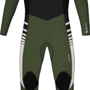 Rip Curl Dawn Patrol Stm 5/3 Mm Gb Junior Wetsuit Met Lange Mouwen En Borst Rits Groen 12 Years Jongens