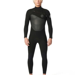 Rip Curl Flashbomb 4/3 Mm Lange Mouwen Neopreen Wetsuit Met Borst Rits Zwart S Man