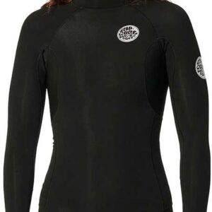 Rip Curl G-bomb 2.0 Spr 1 Mm Espring Dames Wetsuit Van Neopreen Met Lange Mouwen En Rits Op De Borst Zwart 4 Vrouw