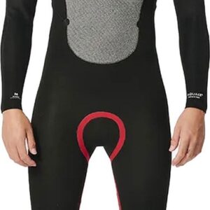 Rip Curl Heren Omega 3/2mm Rug Ritssluiting Wetsuit - Blac