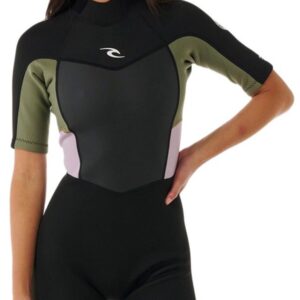 Rip Curl Omega Spring Dames Shorty Met Ritssluiting Aan De Achterkant Zwart 4 Vrouw