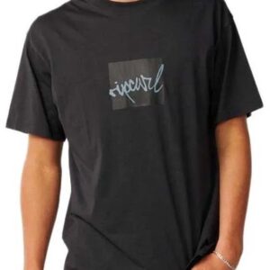 Rip Curl Rip Script Icon T-shirt Met Korte Mouwen Zwart M Man