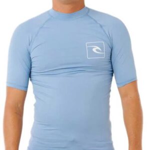 Rip Curl Streamline Upf Korte Mouw Rash Guard Blauw XL Man