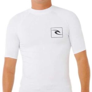 Rip Curl Streamline Upf Korte Mouw Rash Guard Wit L Man