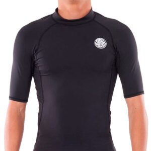 Rip Curl - UV-rashguard voor heren - Thermopro - Korte mouw - Zwart - maat L