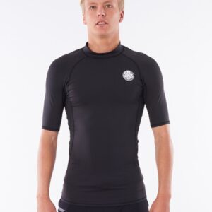 Rip Curl - UV-rashguard voor heren - Thermopro - Korte mouw - Zwart - maat XL