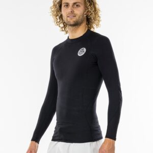 Rip Curl - UV-rashguard voor heren - Thermopro - Lange mouw - Zwart - maat XL