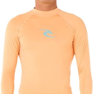 Rip Curl Waves Upf Perf Rash Guard Met Lange Mouwen Oranje XS Man