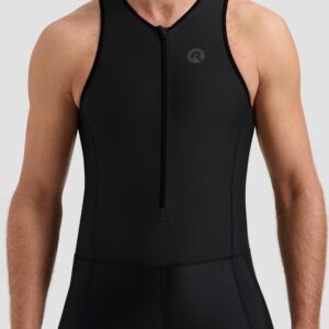 Rogelli Florida Mouwloos Trisuit - Triatlonpak voor Dames en Heren - Ademend, Sneldrogend - Zwart - Maat XL