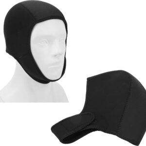 SPHProducts - Wetsuit Hood - Duikkap - Thermische Bescherming - Zwart - Sneldrogend - UV-bescherming voor Duiken en Surfen - Geschikt voor Mannen en V
