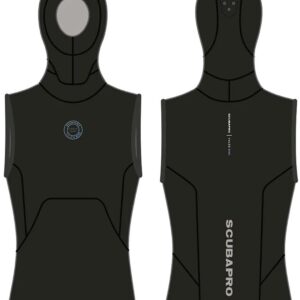 Scubapro Everflex Yulex® Hooded 5/3 Mm Vest Zwart S Man