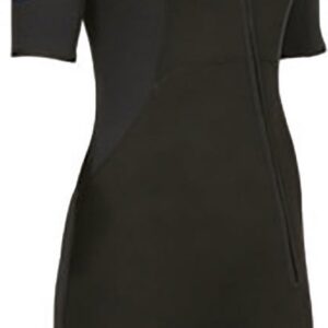 Scubapro Oneflex Shortie Full Zip Woman 4 Mm Shorty Met Korte Mouwen Zwart L Vrouw