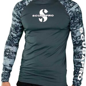 Scubapro Upf 50 Rash Guard Lange Mouwenshirt Grijs S