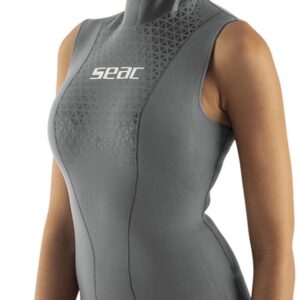 Seacsub Dames Neopreen Mouwloos T-shirt 2 Mm Grijs S Vrouw