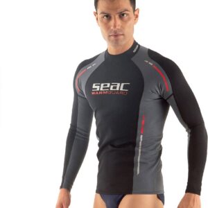 Seacsub Hydroskin Rashguard Met Lange Mouwen Zwart S Man,Vrouw