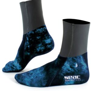 Seacsub Seal Skin Camo 3 Mm Duikbooties Blauw EU 37-38