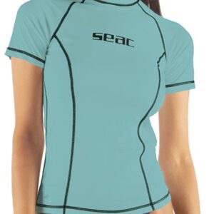 Seacsub T-sun Korte Mouw Rash Guard Blauw XL Vrouw