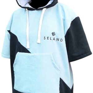 Seland Logo Poncho Blauw L-XL