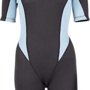 Shorty dames | zwart-lichtblauw | S