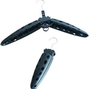 SnelShoppen - Duikaccessoires, Multifunctionele Vouwbare Droogrek voor Wetsuits, Sterk en Duurzaam PP Plastic, Sneldrogend, Zwart
