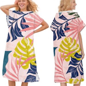 SnelShoppen - Quick Dry Surf Poncho, Microvezel Badcape met Kap voor Volwassenen, Mannen en Vrouwen, Ideaal voor Zwemmen, Surfen, Duiken, Thuisgebruik