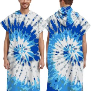 SnelShoppen - Quick Dry Surf Poncho voor Volwassenen, Microvezel Badcape met Capuchon, Ideaal voor Zwemmen, Surfen, Duiken, Thuisgebruik, Geschikt voo