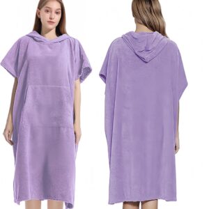 Sneldrogende Badjas Poncho voor Volwassenen - Microvezel Strand & Zwemponcho voor Omkleden