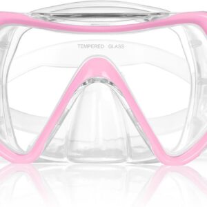 Snorkel Mask, Diving Mask Made of Tempered Glass for Men and Women