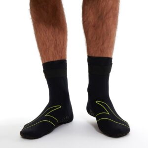 Speedo neopreen zwem sokken open water - zwart/geel - small - zwemaccessoire.