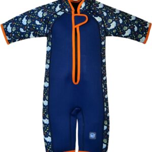 Splash About Kinder Shortie Wetsuit, Shark Reef, 4-6 jaar- Neopreen Zwempak voor Zwembad en Strand