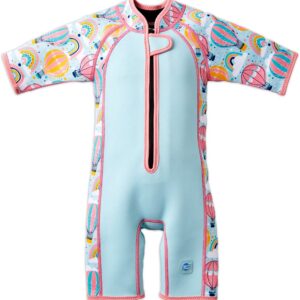 Splash About Kinder Shortie Wetsuit, Up & Away, 2-4 jaar- Neopreen Zwempak voor Zwembad en Strand