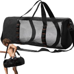 Strand Duiktas - Duikuitrusting Tas - Watersport Opslag - Geavanceerd Ventilatiesysteem - Extra Groot - Zwart