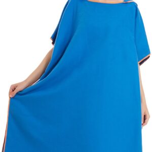 Strandkleding - Unisex - Sneldrogende, ultralichte surfponcho - Microvezel zwemponcho - Blauw