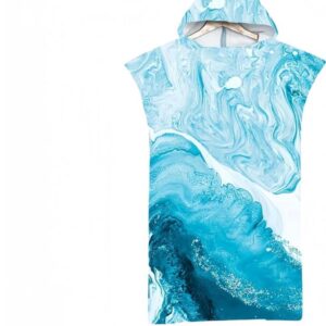 Strandlaken Poncho voor Volwassenen - Wetsuit Veranderende Handdoek - 75x110cm