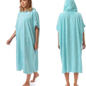 Surf Poncho Badjas voor Volwassenen met Capuchon - Absorberende Verkleedhanddoek
